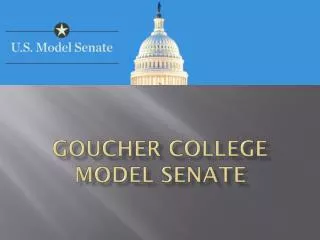 Goucher College Model Senate