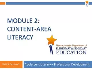 Module 2: Content-Area Literacy