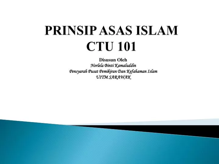 prinsip asas islam ctu 101