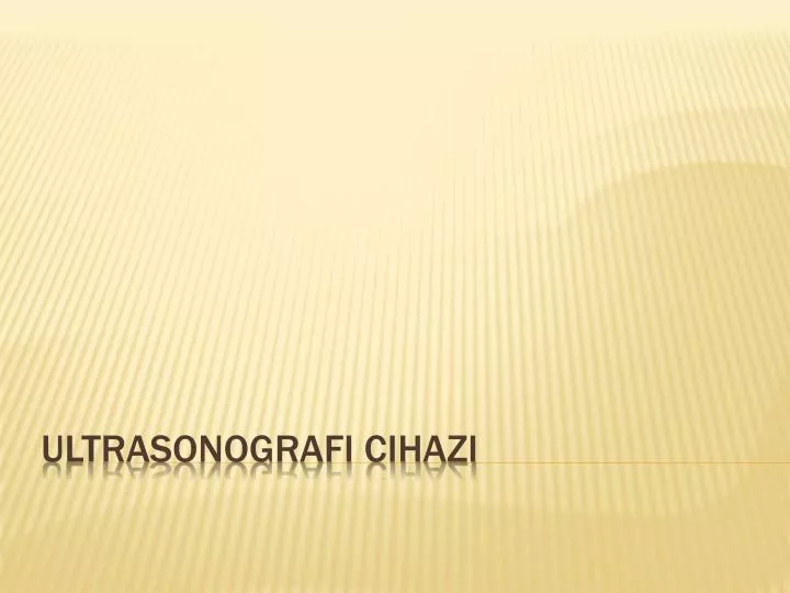 ultrasonografi cihaz