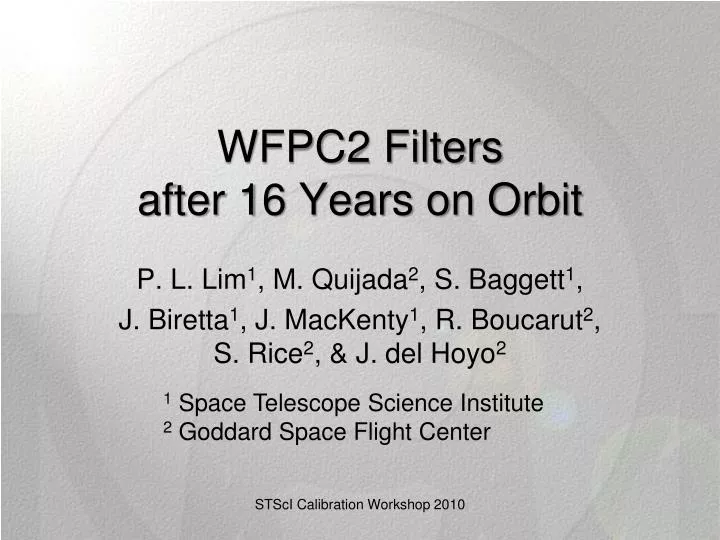 wfpc2 filters after 16 years on orbit