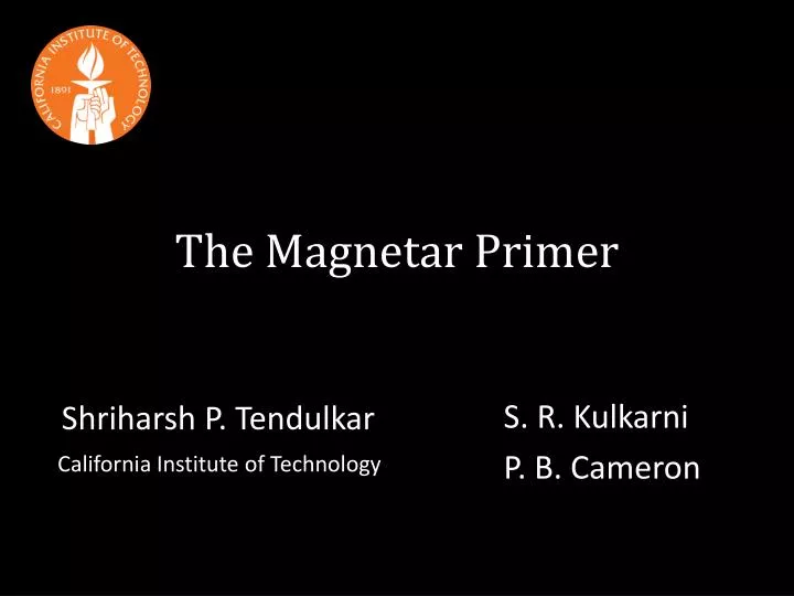 the magnetar primer