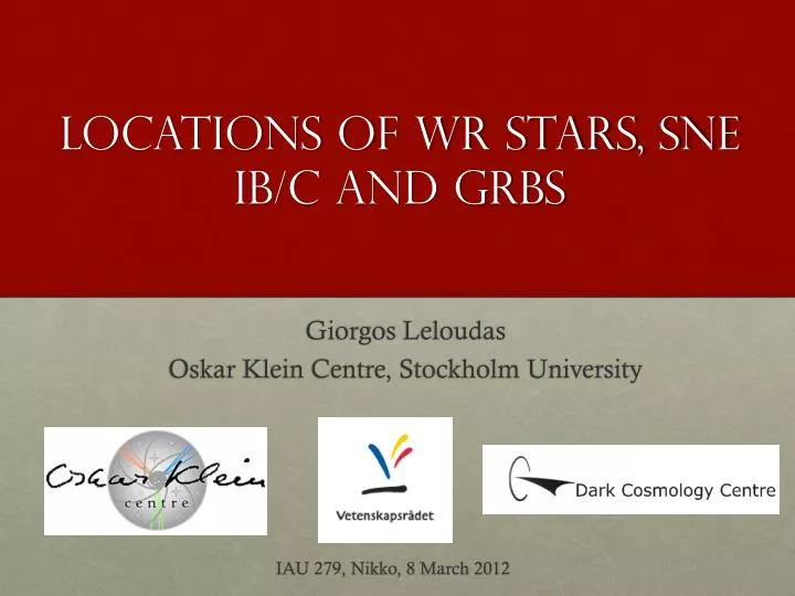 locations of wr stars sne ib c and grbs