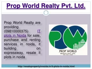 IT Plot for Sale in Noida Expressway, IT Plots in Noida