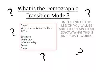 What is the Demographic Transition Model?