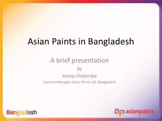 Asian Paints in Bangladesh