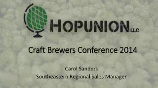 Craft Brewers Conference 2014