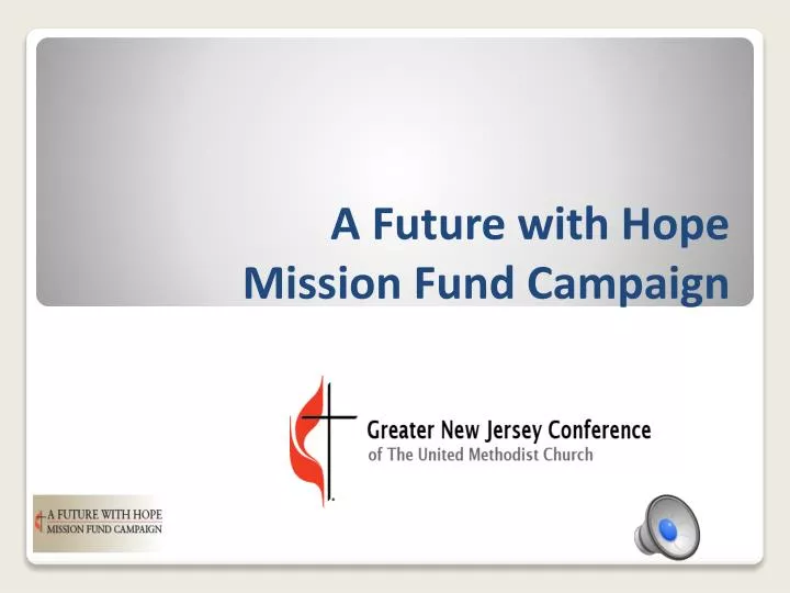 a future with hope mission fund campaign