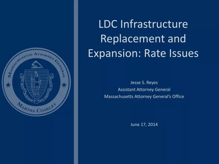 ldc infrastructure replacement and expansion rate issues