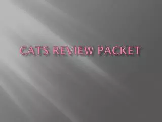 CATS Review Packet