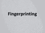 Fingerprinting - slide 1