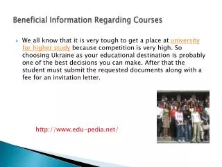Beneficial Information Regarding Courses
