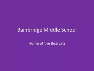 bainbridge middle school