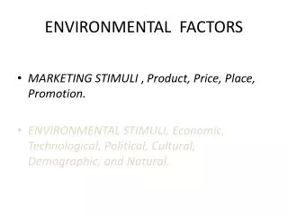 environmental factors