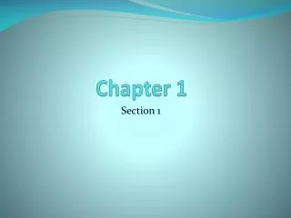 Chapter 1