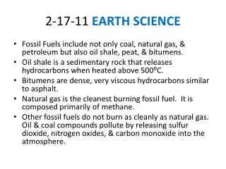 2-17-11 EARTH SCIENCE