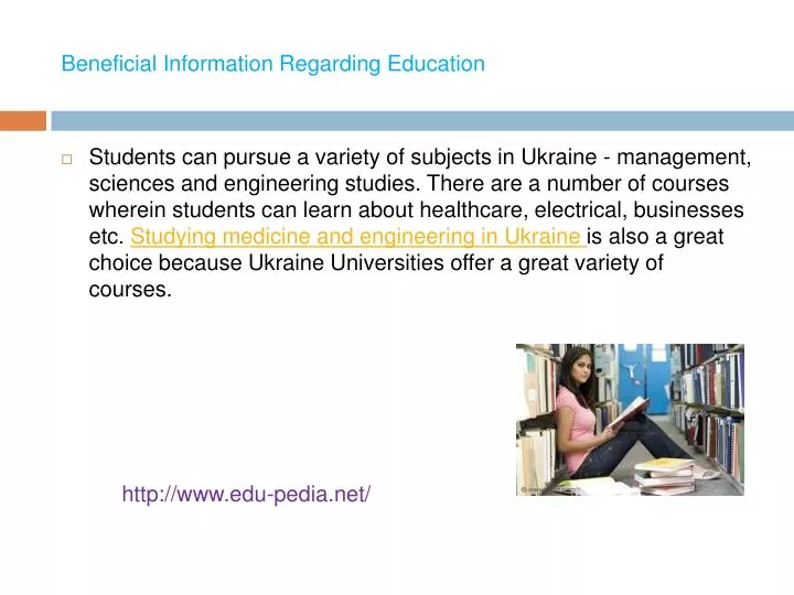 beneficial information regarding education