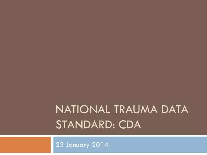 national trauma data standard cda