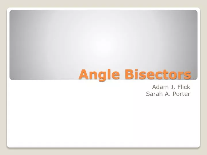 angle bisectors