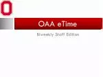 OAA eTime - slide 1