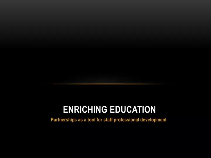 enriching education