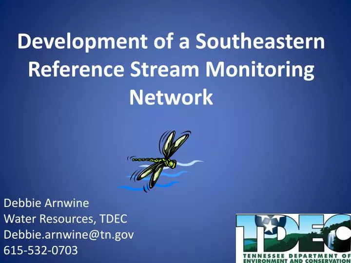 development of a southeastern reference stream monitoring network