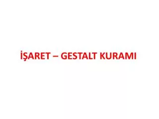 aret gestalt kurami
