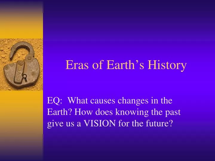 eras of earth s history