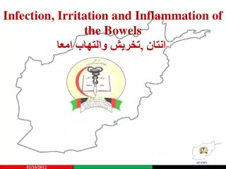 infection irritation and inflammation of the bowels