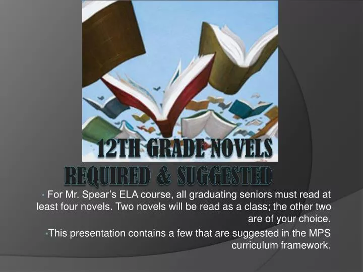 12th grade novels required suggested
