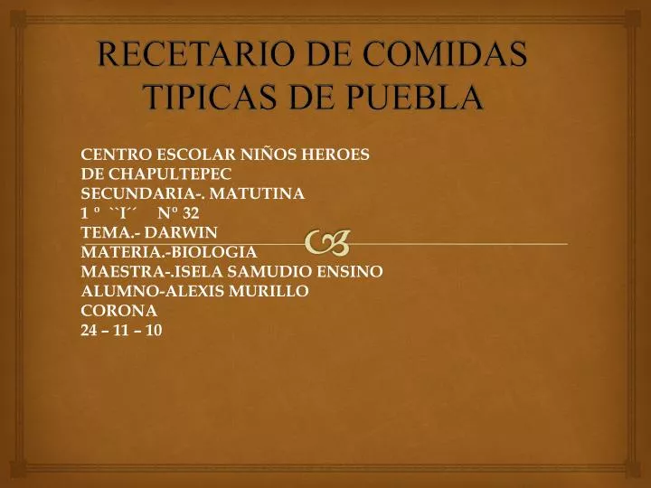 recetario de comidas tipicas de puebla