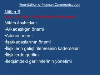 foundation of human communication