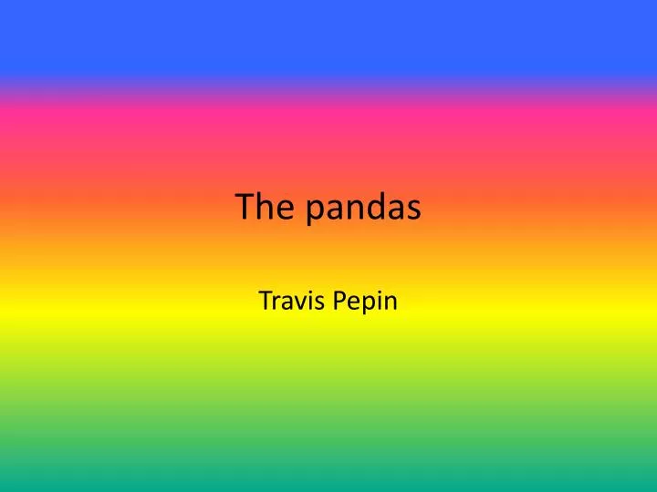 the pandas