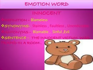 EMOTION WORD