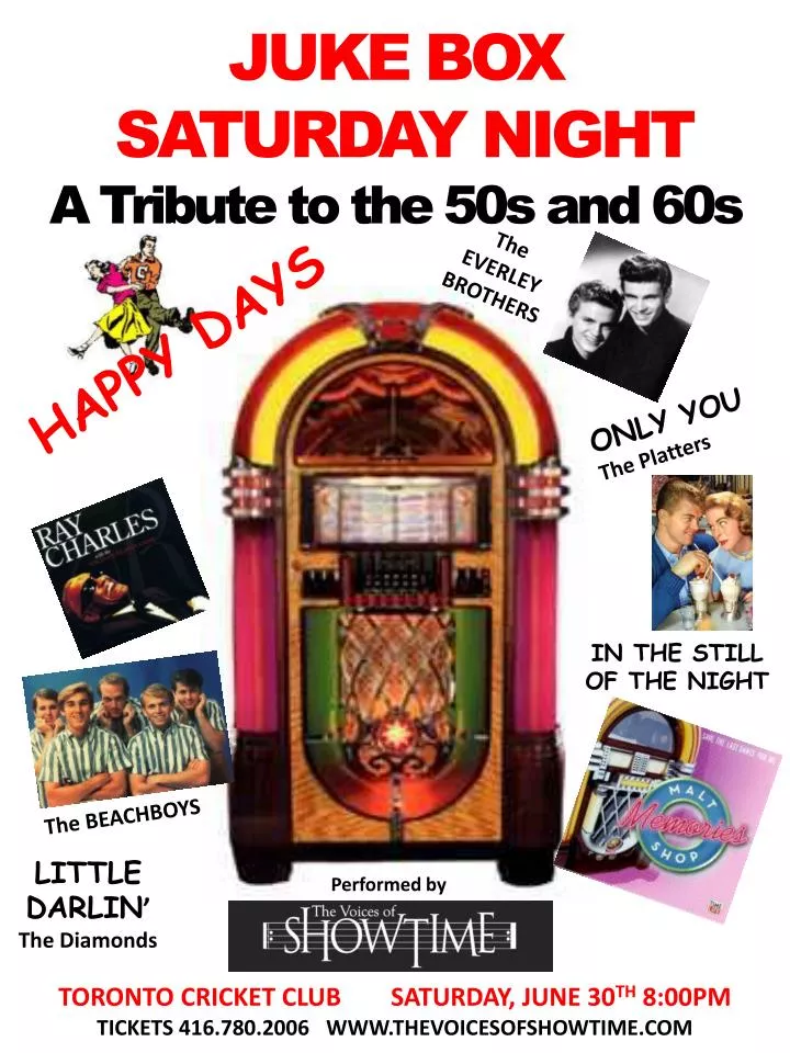 juke box saturday night a tribute to the 50s and 60s