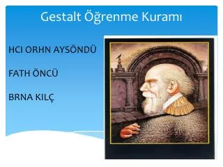 gestalt renme kuram