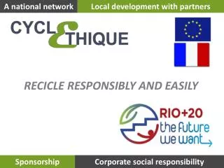 RECICLE RESPONSIBLY AND EASILY