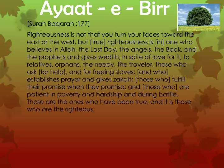 ayaat e birr