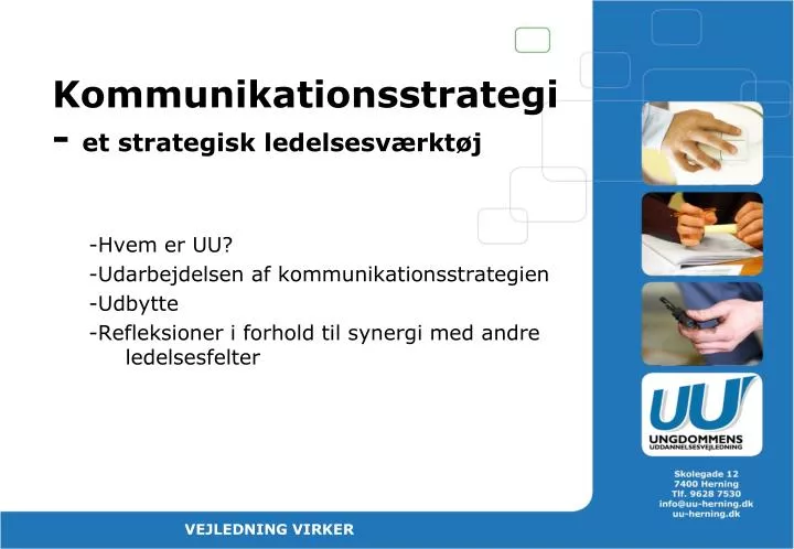 kommunikationsstrategi et strategisk ledelsesv rkt j