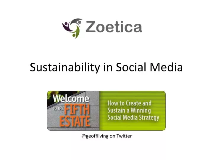 sustainability in social media