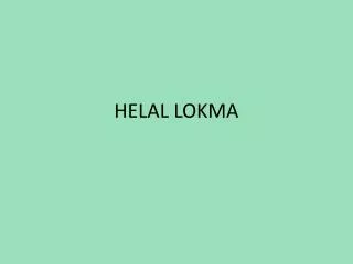 helal lokma