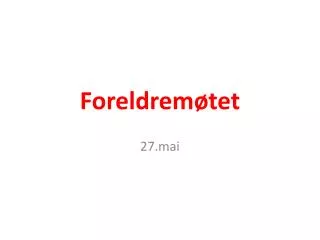 foreldrem tet