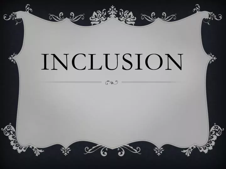 inclusion