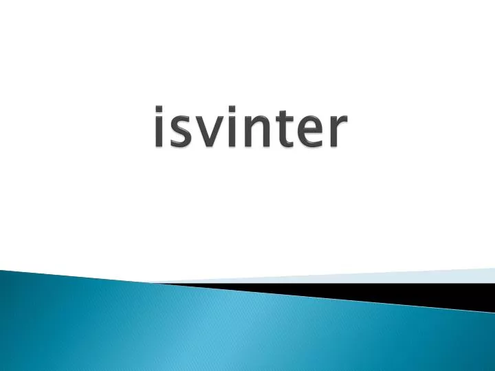 isvinter