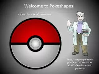 Welcome to Pokeshapes!