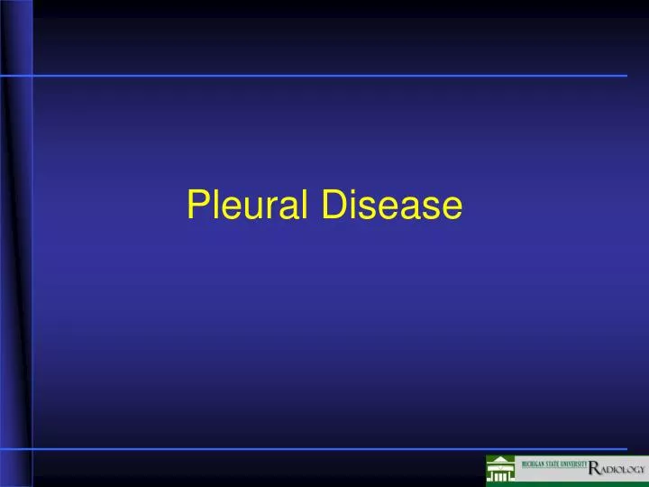 pleural disease