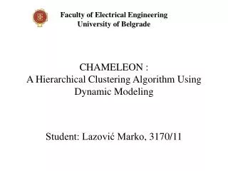 CHAMELEON : A Hierarchical Clustering Algorithm Using Dynamic Modeling