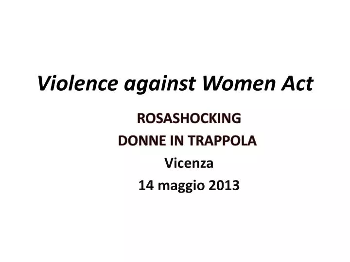 violence against women act