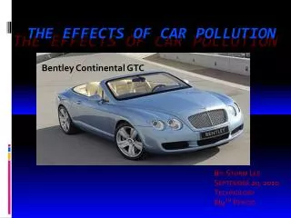 The effects of car pollution
