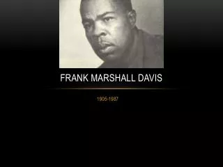 Frank Marshall Davis